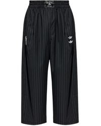 adidas - Chavarria Pinstripe-Pattern Wide-Leg Trousers - Lyst