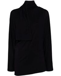 Issey Miyake - Asymmetric Neck T-Shirt - Lyst
