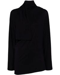 Issey Miyake - Asymmetric Neck T-Shirt - Lyst