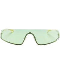 Gucci - Square-G-Motif Shield-Frame Sunglasses - Lyst