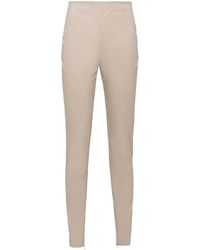 Prada - High-Waisted Slim-Cut Trousers - Lyst
