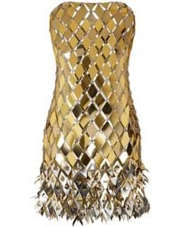 Rabanne - Abito Corto Con Decorazione - Lyst