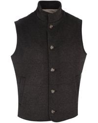 Barba Napoli - Buttoned Padded Vest - Lyst