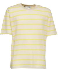 Amaranto - Striped Short-Sleeve T-Shirt - Lyst