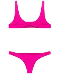 The Attico - Rubberised-Logo Bikini - Lyst