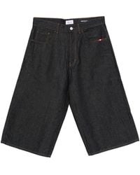 AMISH - Short En Jean À Coutures Contrastantes Raw - Lyst