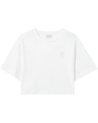 Claudie Pierlot - Logo-Embroidered T-Shirt - Lyst