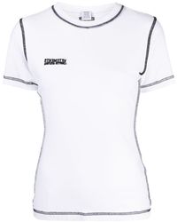 Vetements - Logo-patch Stretch-cotton T-shirt - Lyst