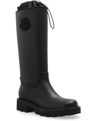Moncler 'Loftgrip' Heeled Rain Boots in Black | Lyst