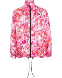 Natasha Zinko - Floral-print Zip-up Sports Jacket - Lyst