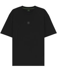 BOSS - Camiseta de algodón con parche del logo - Lyst