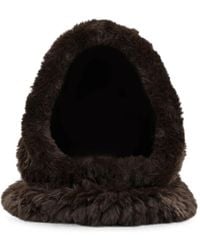 Pinko - Faux-Fur Balaclava Hat - Lyst