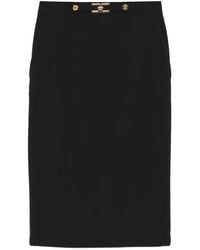 Elisabetta Franchi - Fitted Pencil Skirt With Accents - Lyst