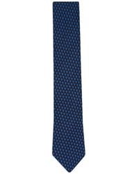 ZEGNA - Palm-Tree-Print Silk Tie - Lyst