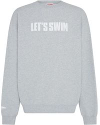 Let's Swim - Logo-Print Sweatshirt - Lyst