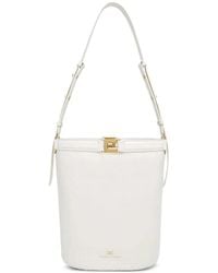Elisabetta Franchi - Naplak-Effect Bucket Bag - Lyst