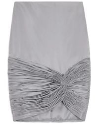 Valentino Garavani - Cady Satin Mini Skirt - Lyst