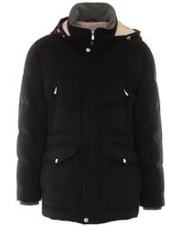 Brunello Cucinelli - Parka Acolchada Con Capucha - Lyst