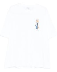 Maison Kitsuné - Dressed Fox Oversize Tee-Shirt - Lyst