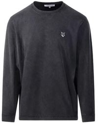 Maison Kitsuné - Fox Head Long-Sleeve T-Shirt - Lyst