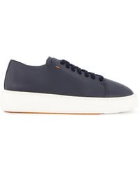 Santoni - レザースニーカー - Lyst