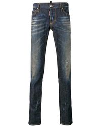 DSquared² Slim Faded Jeans - Blue