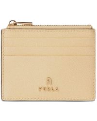 Furla - S Camelia Textured-Leather Card Case - Lyst