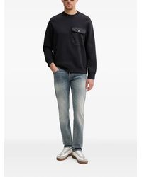 ARMANI EXCHANGE - Logo-Pattern Pocket Sweater - Lyst