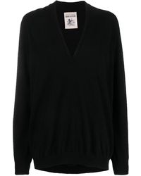 Semicouture - V-neck Long-sleeves Jumper - Lyst