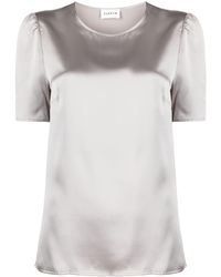 P.A.R.O.S.H. - Round-neck Silk T-shirt - Lyst