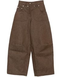 Simone Rocha - Embellished Logo-Patch Jeans - Lyst