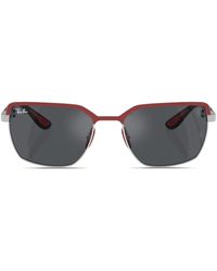 Ray-Ban - Gafas de sol con montura cuadrada de x Scuderia Ferrari - Lyst