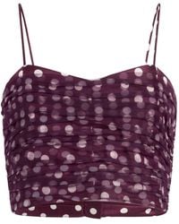 Cinq À Sept - Camille Polka Dot Camille Top - Lyst