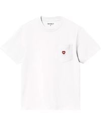 Carhartt - S/S Pocket Small Heart T- Shirt - Lyst