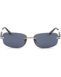 Prada - Logo-plaque Square-frame Sunglasses - Lyst