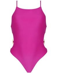 Amir Slama - X Tati Barbieri Cut-Out Starfish-Embellished Swimsuit - Lyst