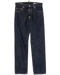 DSquared² - Dark Straight-Leg Denim Jeans - Lyst