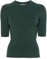 Thom Browne - Geribbelde Trui Met Contrasterende Afwerking - Lyst