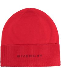 Givenchy - Gestrickte Mütze mit Logo - Lyst