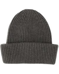 Fedeli - Norge Ribbed-Knit Beanie Hat - Lyst