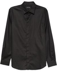 Emporio Armani - Monogram-Pattern Long-Sleeve Shirt - Lyst