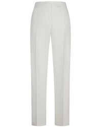 Max Mara - Cotton Satin Trousers - Lyst