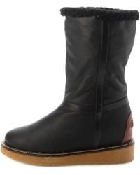 Ferragamo - Shearling-Trim Boots - Lyst