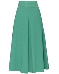 ..,merci - Frayed High-Waisted Midi Skirt - Lyst