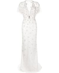 Jenny Packham - Sofie ビジュートリム イブニングドレス - Lyst