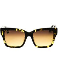 MAX&Co. - Tortoiseshell-Effect Rectangle-Frame Sunglasses - Lyst