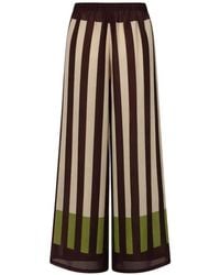 Baobab - Striped Sheer Palazzo Pants - Lyst