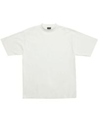 Balenciaga - Embroidered-logo Cotton T-shirt - Lyst