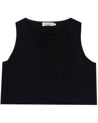 MOUTAKI - Asymmetric-Hem Cropped Top - Lyst
