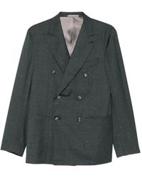 Caruso - Blazer Met Dubbele Rij Knopen - Lyst